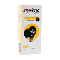 Bravecto таблетка від бліх и кліщів для собак та цуценят 2-4.5 кг, 112.5 мг