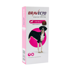 Bravecto таблетка від бліх и кліщів для собак 40-56 кг, 1400 мг