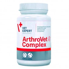 VetExpert ArthroVet Complex посилений комплекс для здоров'я хрящів та суглобів собак і котів, 60 таблеток VetExpert ArthroVet Complex посилений комплекс для здоров'я хрящів та суглобів собак і котів, 60 таблеток