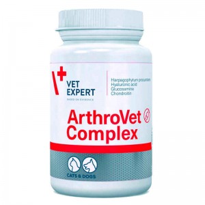 VetExpert ArthroVet Complex посилений комплекс для здоров'я хрящів та суглобів собак і котів, 60 таблеток VetExpert ArthroVet Complex посилений комплекс для здоров'я хрящів та суглобів собак і котів, 60 таблеток
