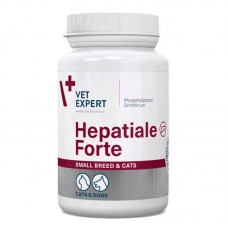 VetExpert Hepatiale Forte Small breed & Cats харчова добавка для підтримки функцій печінки у собак дрібних порід та котів, 40 таблеток