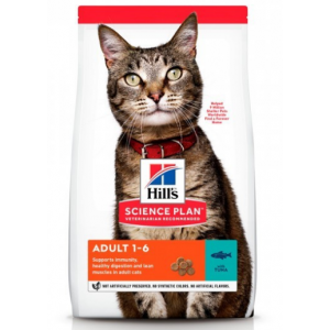 Hills SP Feline Adult Optimal Care сухий корм для підтримки фізичної форми котів з тунцем 10 кг
