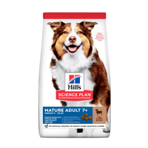 Hills SP Canine Mature Adult 7 + Active Longevity сухий корм для літніх собак середніх порід з ягням і рисом 2,5 кг