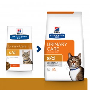 Hills PD Feline S/D лікувальний корм для швидкого расстворенія струвітних каменів у котів 3 кг