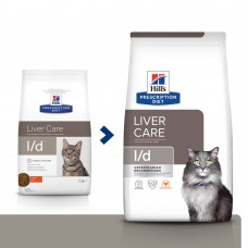 Нills PD Feline L/D лікувальний корм для котів із захворюваннями або зниженням функцій печінки 1,5 кг