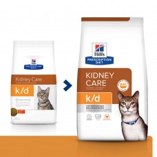 Hills PD Feline K/D лікувальний корм для котів при захворювань нирок і серця, курка, 1,5 кг