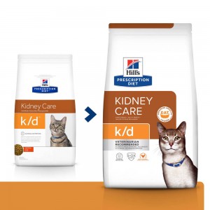 Hills PD Feline K/D лікувальний корм для котів при захворювань нирок і серця, курка, 1,5 кг