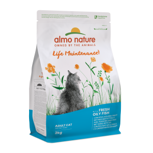 Almo Nature Holistic Fresh Meat Cat сухий корм для дорослих котів зі свіжою жирною рибою, 2кг Almo Nature Holistic Fresh Meat Cat сухий корм для дорослих котів зі свіжою жирною рибою, 2кг