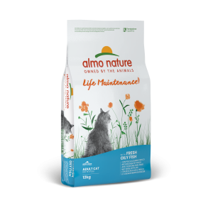 Almo Nature Holistic Fresh Meat Cat сухий корм для дорослих котів зі свіжою жирною рибою, 12кг