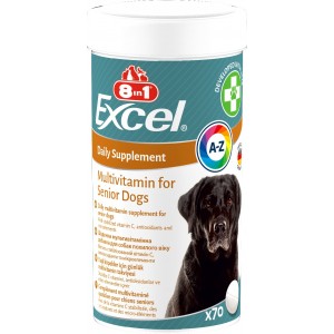 Вітаміни 8in1 Excel Multi Vitamin Senior для собак похилого віку, мультивітамін, 70 штук