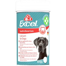 Вітаміни 8in1 Excel Calcium для цуценят та дорослих собак, для зубів та кісток, кальцій, 155 штук Вітаміни 8in1 Excel Calcium для цуценят та дорослих собак, для зубів та кісток, кальцій, 155 штук