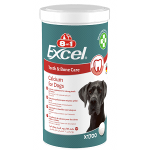 Вітаміни 8in1 Excel Calcium для цуценят та дорослих собак, для зубів та кісток, кальцій, 1700 штук