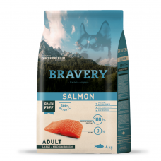 BRAVERY Salmon Large/Medium Adult сухий корм для дорослих собак cередніх та великих порід, з лососем 4 кг BRAVERY Salmon Large/Medium Adult сухий корм для дорослих собак cередніх та великих порід, з лососем 4 кг