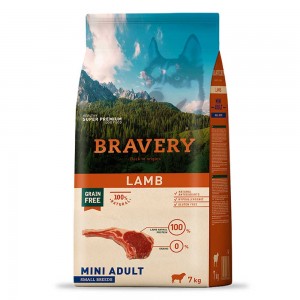BRAVERY Lamb Mini Adult сухий корм для дорослих собак дрібних порід, з ягням 7 кг BRAVERY Lamb Mini Adult сухий корм для дорослих собак дрібних порід, з ягням 7 кг