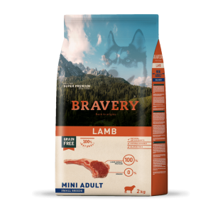 BRAVERY Lamb Mini Adult сухий корм для дорослих собак дрібних порід, з ягням 2 кг BRAVERY Lamb Mini Adult сухий корм для дорослих собак дрібних порід, з ягням 2 кг