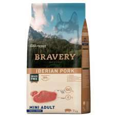 BRAVERY Iberian Pork Mini Adult сухий корм для дорослих собак дрібних порід, з іберійською свининою 7 кг