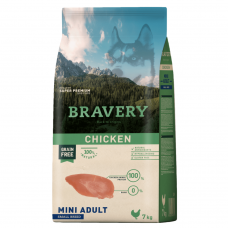 BRAVERY Chicken Mini Adult сухий корм для дорослих собак дрібних порід, з куркою 7 кг