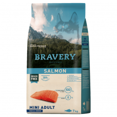 BRAVERY Salmon Mini Adult сухий корм для дорослих собак дрібних порід з лососем 7 кг BRAVERY Salmon Mini Adult сухий корм для дорослих собак дрібних порід з лососем 7 кг