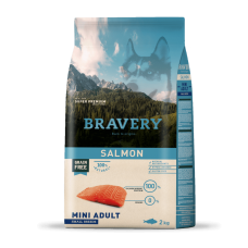 BRAVERY Salmon Mini Adult сухий корм для дорослих собак дрібних порід з лососем 2 кг BRAVERY Salmon Mini Adult сухий корм для дорослих собак дрібних порід з лососем 2 кг