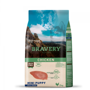 BRAVERY Chicken Mini Puppy сухий корм для цуценят дрібних порід, з куркою 2 кг BRAVERY Chicken Mini Puppy сухий корм для цуценят дрібних порід, з куркою 2 кг