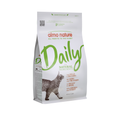 Almo Nature Daily Cat сухий корм для дорослих котів з куркою та індичкою, 1,2 кг
