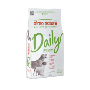 Almo Nature Daily Dog повнораціонний сухий корм для дорослих собак всіх порід, з яловичиною і рисом 12 кг Almo Nature Daily Dog повнораціонний сухий корм для дорослих собак всіх порід, з яловичиною і рисом 12 кг