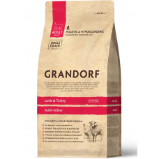 Grandorf CAT ADULT INDOOR Lamb &Turkey сухий корм для котів, що живуть у приміщенні, з ягням 2 кг