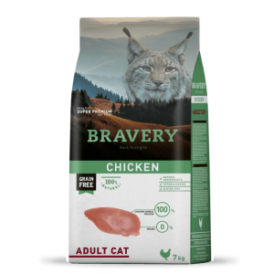 BRAVERY Chicken Adult Cat сухий корм для дорослих котів, з куркою 7 кг BRAVERY Chicken Adult Cat сухий корм для дорослих котів, з куркою 7 кг