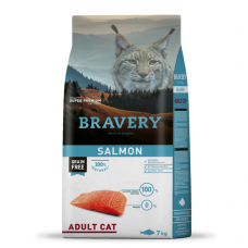 BRAVERY Salmon Adult Cat сухий корм для дорослих котів, з лососем 7 кг