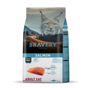 BRAVERY Salmon Adult Cat сухий корм для дорослих котів, з лососем 2 кг BRAVERY Salmon Adult Cat сухий корм для дорослих котів, з лососем 2 кг