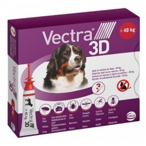 Ceva VECTRA 3D краплі від бліх та кліщів для собак вагою 40,1-65 кг, 3 піпетки