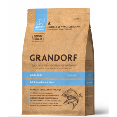 Grandorf DOG ADULT MEDIUM & MAXI White Fish сухий корм для дорослих собак усіх порід з білою рибою 1 кг Grandorf DOG ADULT MEDIUM & MAXI White Fish сухий корм для дорослих собак усіх порід з білою рибою 1 кг