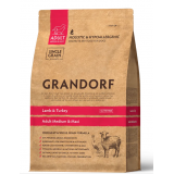 Grandorf DOG ADULT MEDIUM & MAXI Lamb & Turkey сухий корм для дорослих собак середніх і крупних порід з ягням 10 кг