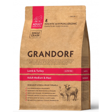Grandorf DOG ADULT MEDIUM & MAXI Lamb & Turkey сухий корм для дорослих собак середніх і крупних порід з ягням 10 кг