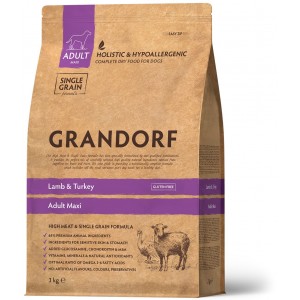 Grandorf DOG ADULT MAXI Lamb & Turkey сухий корм для дорослих собак крупних порід з ягням 3 кг