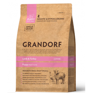 Grandorf DOG PUPPY FROM 3 WEEKS Lamb & Turkey сухий корм для цуценят малих і середніх порід з ягням 3 кг