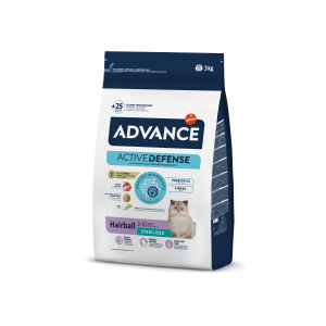 Advance Sterilized Hairball сухий корм для стерилізованих котів з виведенням шерсті, 3 кг Advance Sterilized Hairball сухий корм для стерилізованих котів з виведенням шерсті, 3 кг