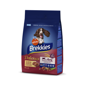 Brekkies Dog Delice Meat для собак усіх порід з яловичиною 3 кг