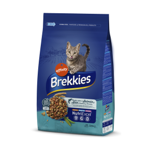 Brekkies Cat Salmon and Tuna сухий корм для дорослих котів з лососем і тунцем 3,5 кг