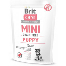 Brit Care Mini Grain Free Puppy сухий беззерновой гіпоалергенний корм для цуценят мініатюрних порід (від 2 тижнів до 10 місяців) і годуючих сук з ягням 0,4 кг