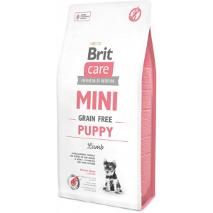 Brit Care Mini Grain Free Puppy сухий беззерновой гіпоалергенний корм для цуценят мініатюрних порід (від 2 тижнів до 10 місяців) і годуючих сук з ягням 7 кг
