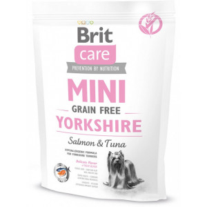 Brit Care Sensitive Grain Free yorkshire сухий корм для дорослих собак породи йоркширський тер'єр з лососем і тунцем 0,4 кг