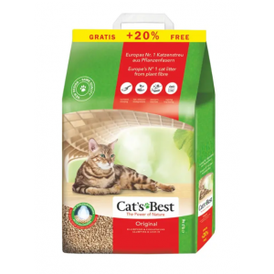 Наповнювач туалета для котів Cat's Best «‎Original» 10+2 л / 5.2 кг (деревинний)