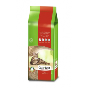 Наповнювач туалета для котів Cat's Best «‎Original» 40 л / 17.2 кг (деревинний)
