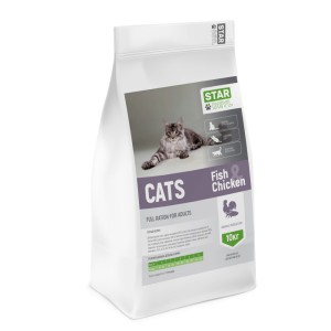 Сухий корм STARDEYL Cats Fish & Chicken (курка+ риба) для котів 10 кг
