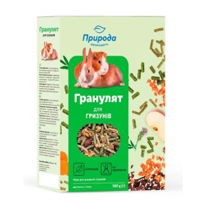 Корм для всіх видів гризунів Природа «Гранулят» 500 г