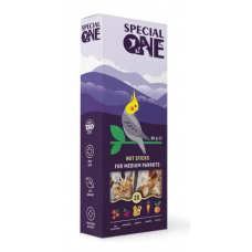 Ласощі для середніх папуг Special One 90 г / 2 шт (горіх) Ласощі для середніх папуг Special One 90 г / 2 шт (горіх)