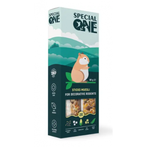 Ласощі для гризунів Special One 90 г / 2 шт. (мюслі) Ласощі для гризунів Special One 90 г / 2 шт. (мюслі)