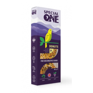 Ласощі для птахів Special One «Пончики» 60 г / 3 шт (смородина, ехінацея, виноград)