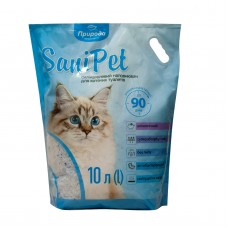 Наповнювач туалета для котів Природа Sani Pet 10 л (силікагелевий)